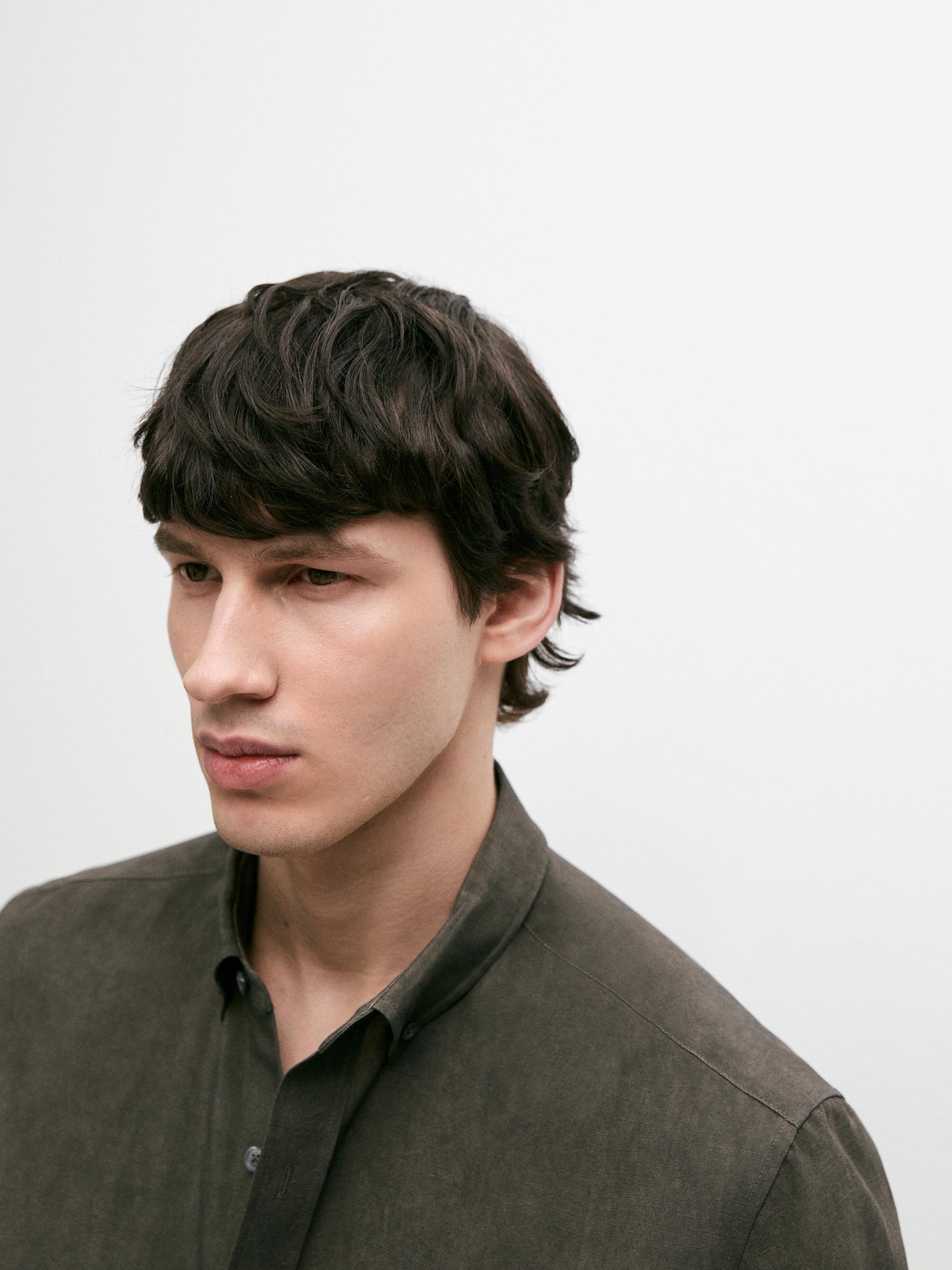 Flowing regular fit shirt with pocket